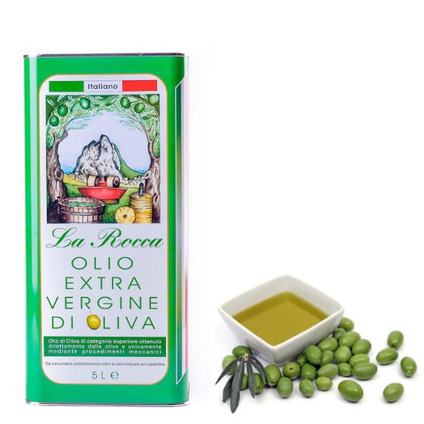 latta da 5 litri di olio d’oliva siciliano La Rocca
